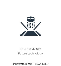 Hologram icon vector. Trendy flat hologram icon from future technology collection isolated on white background. Vector illustration can be used for web and mobile graphic design, logo, eps10