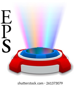 hologram machine concept with free area for any object