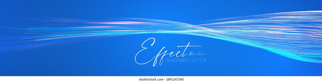 Efecto de la luz de corte del movimiento holograma con color fluido. Resumen de fondo de onda brillante. Diseño de pantalla mágica.