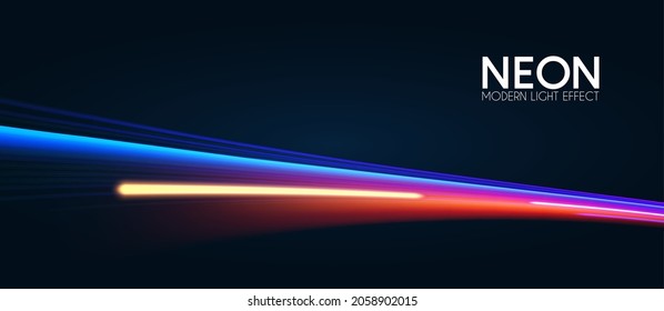Hologram motion striped light effect with fluid color. Abstract shining wave background. Magic screen design.