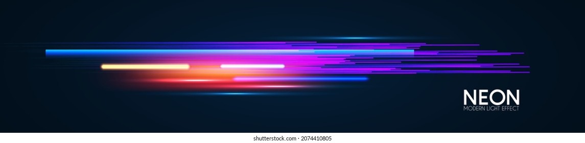 Hologram motion striped light effect with fluid color. Abstract shining wave background. Magic screen design.