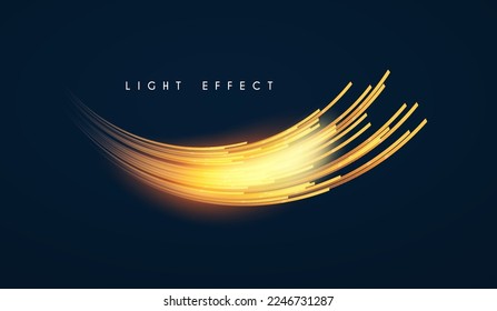 Hologram motion striped light effect with fluid color. Abstract shining wave background. Magic screen design.
