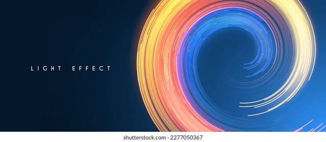 Hologram motion striped light effect with fluid color. Abstract shining wave background. Magic screen design.