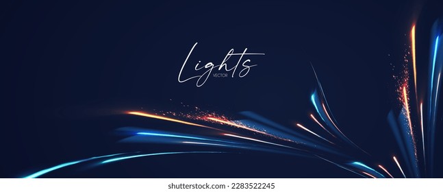 Hologram motion striped light effect with fluid color. Abstract shining wave background. Magic screen design.