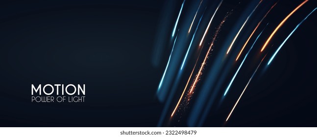 Hologram motion striped light effect with fluid color. Abstract shining wave background. Magic screen design.