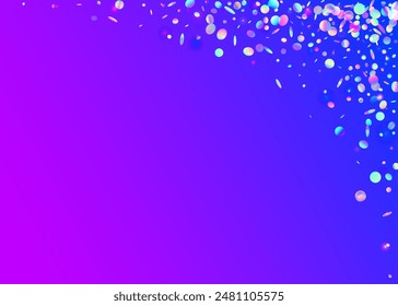 Hologram Paper. Modern Poster. Laser Isolated Template. Party Confetti. Neon Tinsel. Blue Happy Serpentine. Light Texture. Cristal Banner. Pink Hologram Paper