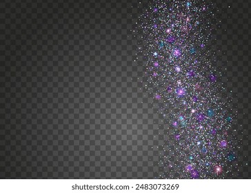 Hologram Paper. Party Confetti. Glare Abstract Template. Laser Pattern. Modern Ribbon. Cristal Poster. Blue Happy Effect. Carnival Burst. Pink Hologram Paper