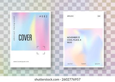 Hologram Pattern. Chrome Banner. Gradient Mesh. Purple Minimalist Flyer. Digital Design. Isolated Prism Backdrop. Holographic Foil. Blue Hologram Pattern