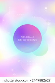 Hologram Pattern. Tech Luminous Template. Memphis Flyer. Summer Dots. Retro Layout. Purple Magic Shape. Hipster Background. Gradient Design. Violet Hologram Pattern