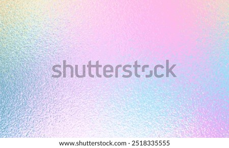 Hologram pearl gradient background. Foil nacre paper, glitter blur effect. Gradation noise rainbow texture. Vector abstract illustration for web, card, bg, certificate, wedding design