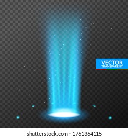 Hologram portal magic podium effect. Circle light ray teleport ufo portal