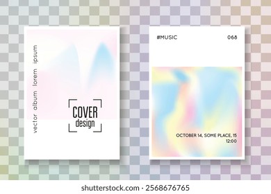 Hologram Presentation. Minimalist Texture. Pastel Vector. Colorful Prism Backdrop. Holograph Mesh. Modern Concept. Blue Geometric Cover. Pink Hologram Presentation