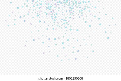 Hologram Round Carnaval Transparent Background. Colored Flying Dust Banner. Celebrate Background. Magic Invitation Postcard.