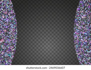 Hologram Serpentine. Laser Concept. Digital Banner. Happy Abstract Cristals. Unicorn Confetti. Carnival Sparkle. Cristal Poster. Purple Light Glitter. Blue Hologram Serpentine