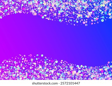 Hologram Serpentine. Pink Glare Background. Neon Tinsel. Modern Banner. Laser Texture. Party Paper. 3d Surprise Template. Falling Design. Purple Hologram Serpentine