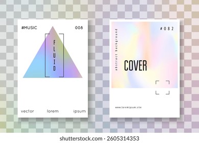 Hologram Shape. Chrome Screen. Iridescent Pattern. Business Pearl Illustration. Blue Neon Flyer. 1980 Foil. Modern Design. Purple Hologram Shape