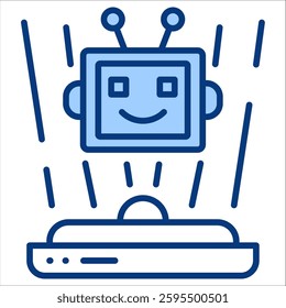 Hologram Simple Icon Vector Illustration Concept