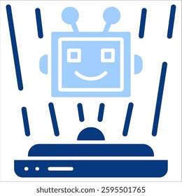 Hologram Simple Icon Vector Illustration Concept