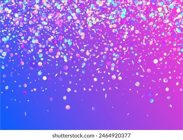 Hologram Sparkle. Cristal Ribbon. Laser Concept. Digital Dust. Neon Tinsel. Pink Light Serpentine. Unicorn Background. Glare Colourful Cristals. Blue Hologram Sparkle