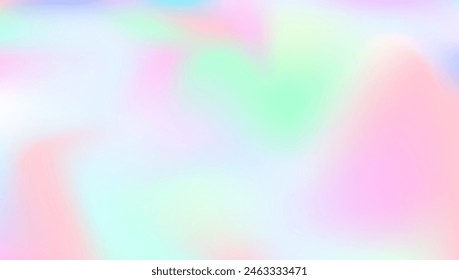 Textura holográfica. Fondo Abstractas. Formas brillantes. Tarjeta de plástico. Luz pastel. Ilustración geométrica retro. Degradado suave violeta. Degradado iridiscente. Textura de holograma azul