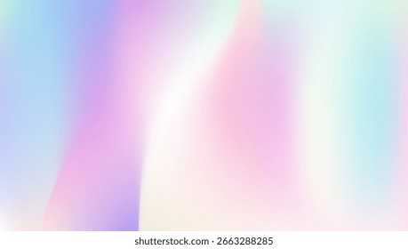 Hologram Texture. Abstract Gradient. Fashion Light. Soft Glitter. Retro Creative Invitation. Blue Shiny Gradient. Liquid Foil. Pearlescent Background. Purple Hologram Texture