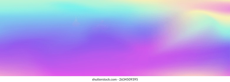 Hologram Texture. Abstract Gradient. Rainbow Fluid. Violet Metal Background. Soft Geometry Invitation. Pastel Card. Pearlescent Gradient. Shiny Banner. Blue Hologram Texture
