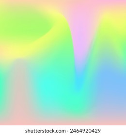 Hologram Texture. Abstract Gradient. Shiny Image. Yellow Neon Background. Retro Paper. Iridescent Gradient. Pop Futuristic Brochure. Bright Foil. Green Hologram Texture