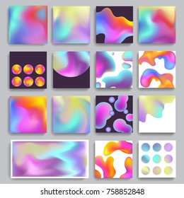 Hologram texture background gradient modern abstract vector blurred colors wallpaper design holographic effect