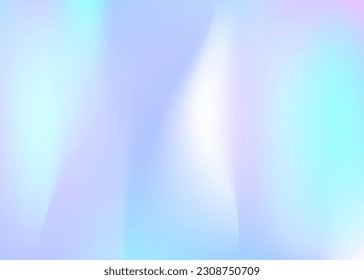 Hologram Texture. Bright Foil. Holographic Gradient. Retro Vector. Chrome Paper. Violet Blur Background. Abstract Gradient. Neon Gasoline Brochure. Blue Hologram Texture