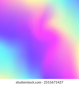 Hologramm Textur. Helles Licht. Abstrakter Farbverlauf. Vintage Paper. Irisierender Hintergrund. Unscharfes Muster. Weiche Benzinvorlage. Lila glänzender Farbverlauf. Violett Hologramm Textur