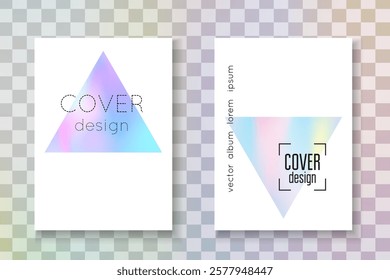 Hologram Texture. Chrome Vector. Blue Minimalist Flyer. Minimal Pattern. Geometry Fluid. Graphic Effect. Business Retro Template. Purple Hologram Texture