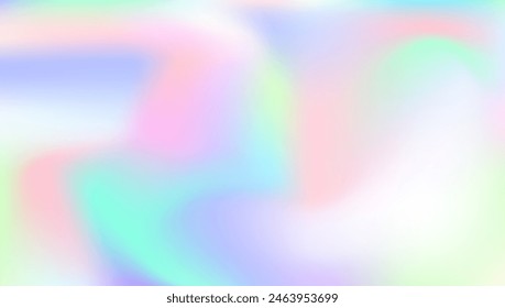 Hologram Texture. Digital Fluid. Pearlescent Gradient. Purple Shiny Background. Fantasy Light. Retro Minimalist Template. Soft Design. Holographic Gradient. Blue Hologram Texture