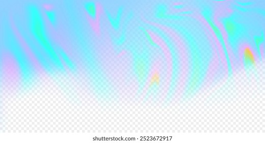 Efecto de textura de holograma. Espectro de color neón. Fondo de Espectro de cristal holográfico de Vector.