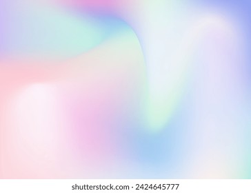 Hologram Texture. Fashion Cover. Rainbow Light. Violet Neon Background. Pop Multicolor Template. Abstract Gradient. Metal Pattern. Pearlescent Gradient. Blue Hologram Texture