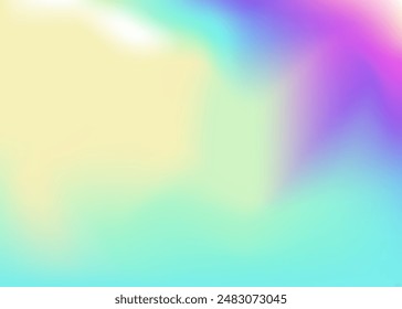 Hologram Texture. Fashion Mesh. Vintage Paper. Pink Metal Background. Neon Poster. Abstract Background. Pearlescent Gradient. Retro Spectrum Invitation. Purple Hologram Texture