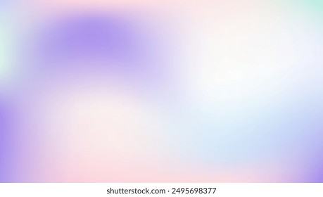 Hologram Texture. Girlie Foil. Iridescent Gradient. Holographic Gradient. Violet Soft Background. Retro Minimalist Brochure. Pastel Card. Blur Surface. Blue Hologram Texture