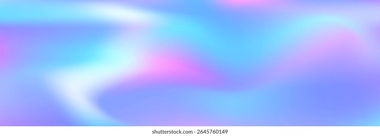 Hologram Texture. Holographic Gradient. Pink Neon Background. Modern Mesh. Soft Futuristic Illustration. Kawaii Cover. Iridescent Gradient. Metal Pattern. Purple Hologram Texture