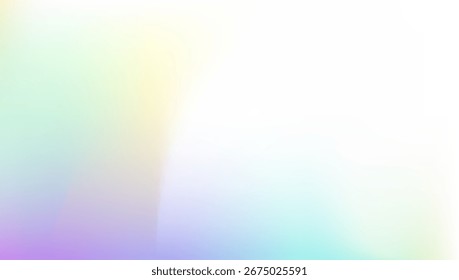 Hologramm Textur. Irisierender Hintergrund. Abstrakter Hintergrund. Weiche mehrfarbige Broschüre Modegewebe. Regenbogenflieger. Metall-Glitch. violetter Retro-Farbverlauf. Blaue Hologrammstruktur