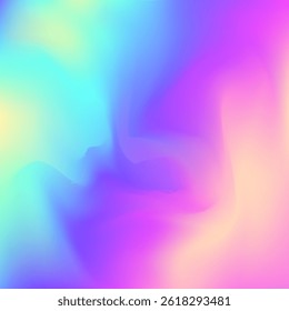 Hologram Texture. Iridescent Background. Cosmos Paper. Pink Blur Gradient. Vibrant Card. Neon Geometric Invitation. Pearlescent Background. Shiny Pattern. Violet Hologram Texture