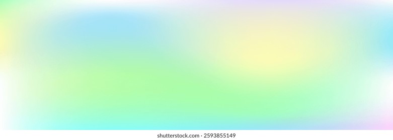 Hologram Texture. Iridescent Gradient. Abstract Gradient. Psychedelic Neon Background. Retro Cover. Pop Surface. Soft Creative Brochure. Fashion Paper. Blue Hologram Texture