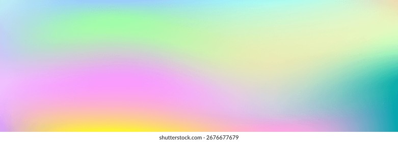 Hologramm Textur. Irisierender Farbverlauf. violetter Retro-Hintergrund. Plastikpapier. Kreativer Hintergrund aus Metall. Minimales Licht. Perlmuttgradient. Pop Poster. Violett Hologramm Textur