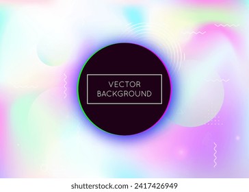 Hologram Texture. Minimal Background. Science Dots. Round Concept. Motion Flyer. Space Pearlescent Elements. Blue Retro Pattern. Neon Fluid. Violet Hologram Texture
