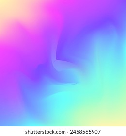 Hologram Texture. Neon Pattern. Holographic Gradient. Soft Gasoline Invitation. Pearlescent Background. Violet Shiny Gradient. Graphic Light. Hipster Flyer. Purple Hologram Texture
