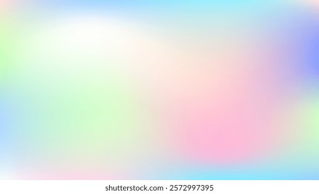 Hologram Texture. Neon Shapes. Iridescent Gradient. Digital Light. Retro Creative Backdrop. Pearlescent Gradient. Purple Soft Background. Minimal Card. Blue Hologram Texture