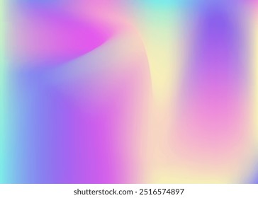 Hologram Texture. Neon Spectrum Illustration. Soft Pattern. Abstract Gradient. Blue Pop Background. Chrome Paper. Iridescent Background. Modern Mesh. Pink Hologram Texture
