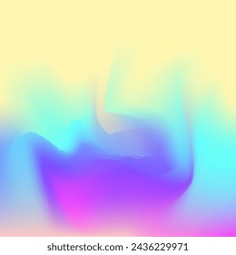 Hologram Texture. Pearlescent Gradient. Neon Geometric Brochure. Pop Pattern. Iridescent Background. Pink Blur Gradient. Bright Flyer. Trendy Paper. Purple Hologram Texture