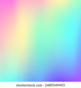 Hologram Texture. Pink Blur Background. Pearlescent Gradient. Pop Geometric Invitation. Minimal Card. Abstract Background. Fantasy Foil. Soft Banner. Purple Hologram Texture