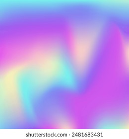 Hologram Texture. Pink Soft Background. Pop Glitch. Pearlescent Gradient. Holographic Gradient. Shiny Creative Template. Trendy Flyer. Graphic Cover. Purple Hologram Texture