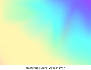 Hologram Texture. Purple Soft Gradient. Neon Poster. Fashion Flyer. Pearlescent Background. Rainbow Card. Retro Minimalist Template. Holographic Background. Violet Hologram Texture