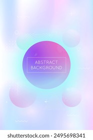 Hologram Texture. Tech Multicolor Template. Minimalist Presentation. Liquid Shape. Violet Magic Design. Dynamic Flyer. Memphis Dots. Shiny Layout. Blue Hologram Texture